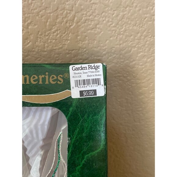 Vintage Bradford Trimmeries Icicle Finial Glass Ornaments Set 4 Frosted in Box - Picture 4 of 9